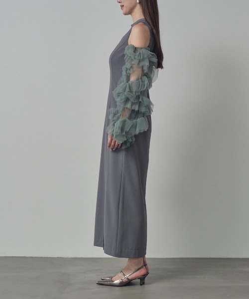 セール】detached sleeve dress ディタッチドスリーブドレス