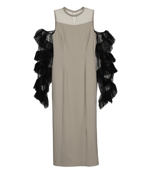 新品タグ付き　ANDRESD detached sleeve dress detached sleeve dress ディタッチドスリーブドレス（ドレス