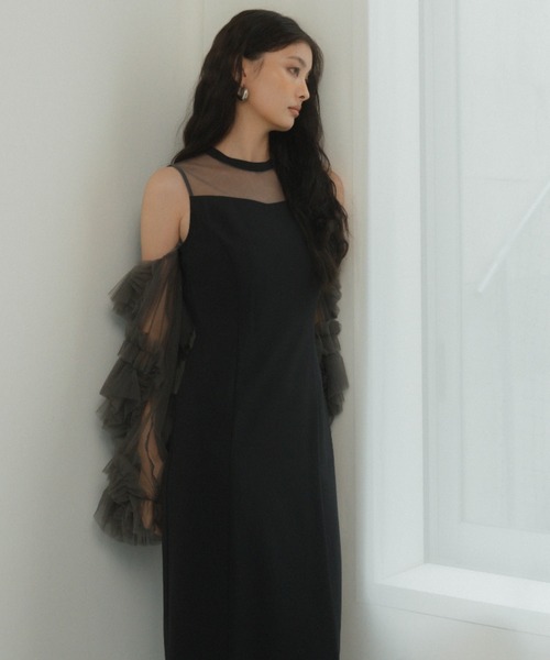 セール】detached sleeve dress ディタッチドスリーブドレス
