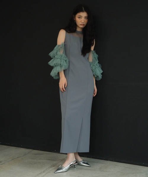 セール】detached sleeve dress ディタッチドスリーブドレス