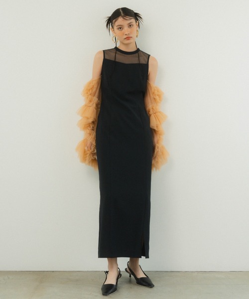 DONOBAN ドレス 「ANDRESD」detached sleeve dress チュール