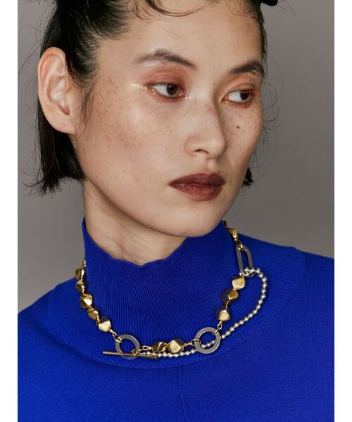 UN3D.（アンスリード）の「SHAPE PARTS 2WAY NC / シェイプパーツ2WAYネックレス（ネックレス・レディース・シルバー/ゴールド・FREE）」の5枚目の写真