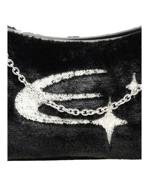 EMODA（エモダ）の「フェイクファーチェーンバッグ（ハンドバッグ・レディース・ブラック/アイボリー/ブルー・FREE）」の13枚目の写真