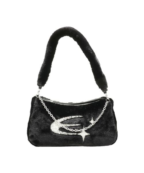 EMODA（エモダ）の「フェイクファーチェーンバッグ（ハンドバッグ・レディース・ブラック/アイボリー/ブルー・FREE）」の17枚目の写真