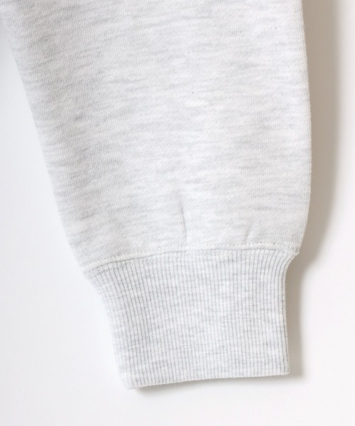 CONVERSE（コンバース）の「CONVERSE/コンバース 別注 オーバーサイズ 裏起毛 オールスター スニーカー ロゴ ワンポイント刺繍 スウェット ジップアップパーカー フーディー/レディース メンズ（パーカー・レディース・アッシュグレー/ブラック/グレー・LL/M/L）」の12枚目の写真