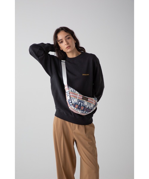 PENDLETON（ペンドルトン）の「コーデュロイムーンバッグ（ボディバッグ/ウエストポーチ・メンズ・ブラック系その他/オフホワイト/ブルー・FREE）」の21枚目の写真