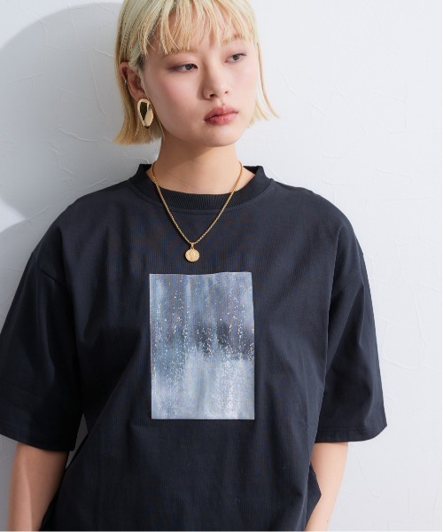 TTOL（トール）の「ルーズシルエットプリントTシャツ（Tシャツ/カットソー・レディース・ホワイト/ブラック・M-L/L-XL）」の16枚目の写真