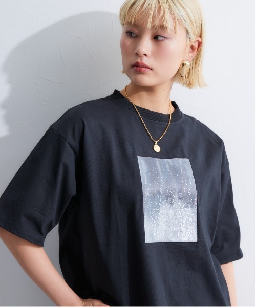 TTOL（トール）の「ルーズシルエットプリントTシャツ（Tシャツ/カットソー・レディース・ホワイト/ブラック・M-L/L-XL）」の17枚目の写真