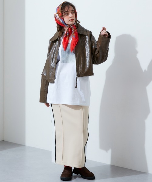 TTOL（トール）の「ルーズシルエットプリントTシャツ（Tシャツ/カットソー・レディース・ホワイト/ブラック・M-L/L-XL）」の22枚目の写真