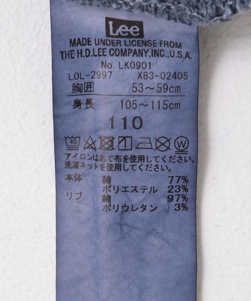 Lee(リー)の「Lee PIGMENT SWEAT(KIDS)(Tシャツ/カットソー・キッズ・ネイビー/チャコールグレー・140/130/120/110)」の19枚目の写真