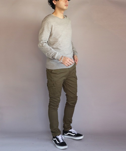 ８(eight)（エイト）の「カシミヤタッチクルーネック（ニット/セーター・メンズ・グレー系その他/杢グレー/ワイン/ネイビー/ブルー系その他/ベージュ/ホワイト/ブラック・X-LARGE/MEDIUM/SMALL/LARGE）」の19枚目の写真