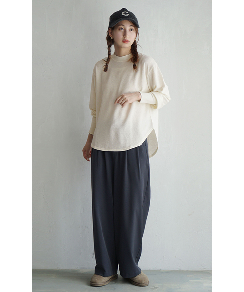 zootie(ズーティー)の「膨れジャガード ふんわりプルオーバー(Tシャツ/カットソー・レディース・アイボリー/ブラック/ミント・フリー)」の21枚目の写真