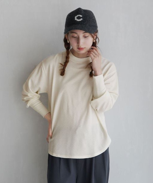 zootie(ズーティー)の「膨れジャガード ふんわりプルオーバー(Tシャツ/カットソー・レディース・アイボリー/ブラック/ミント・フリー)」の19枚目の写真