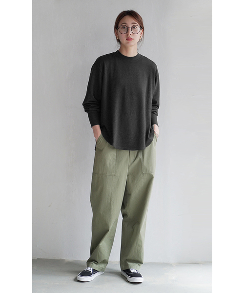 zootie(ズーティー)の「膨れジャガード ふんわりプルオーバー(Tシャツ/カットソー・レディース・アイボリー/ブラック/ミント・フリー)」の18枚目の写真