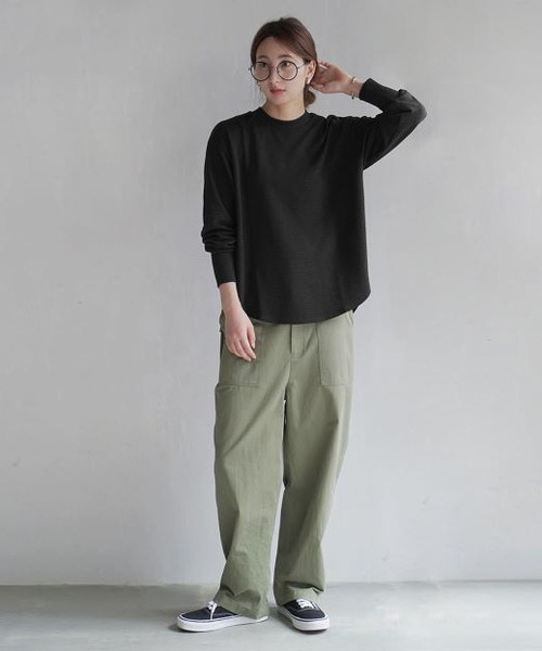 zootie(ズーティー)の「膨れジャガード ふんわりプルオーバー(Tシャツ/カットソー・レディース・アイボリー/ブラック/ミント・フリー)」の17枚目の写真
