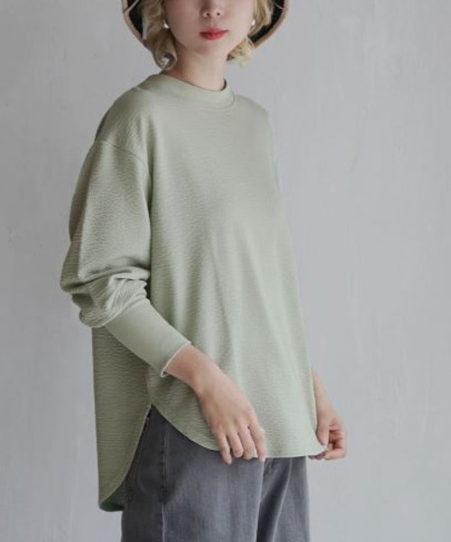zootie(ズーティー)の「膨れジャガード ふんわりプルオーバー(Tシャツ/カットソー・レディース・アイボリー/ブラック/ミント・フリー)」の15枚目の写真