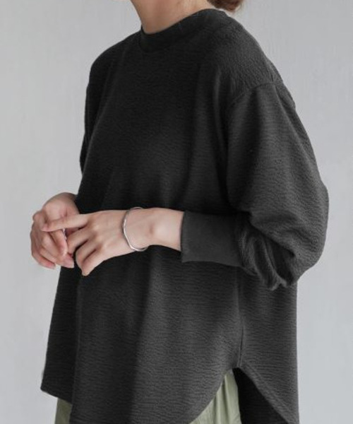 zootie(ズーティー)の「膨れジャガード ふんわりプルオーバー(Tシャツ/カットソー・レディース・アイボリー/ブラック/ミント・フリー)」の13枚目の写真