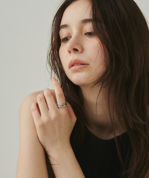 ciite' surgical stainless(シーテサージカルステンレス)の「【 金属アレルギー対応 】 ニュアンスリング 2セット サージカルステンレス(リング・レディース・ゴールド/シルバー・13号/9号/11号)」の12枚目の写真