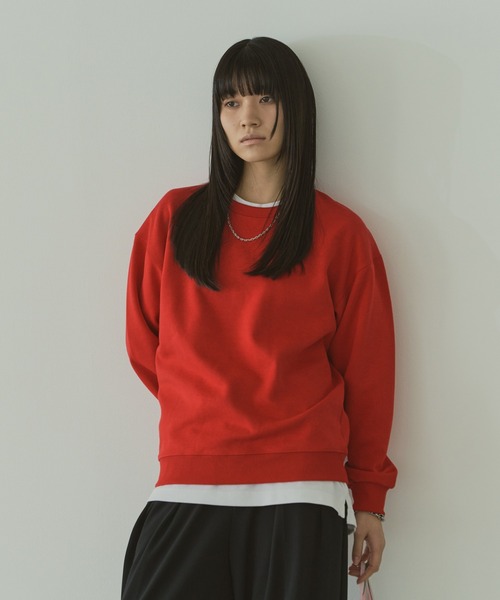 LIENCOEUR（リアンクール）の「ベーシックスウェットPO（スウェット・レディース・ブラック/レッド/ライトグレー・FREE）」の16枚目の写真