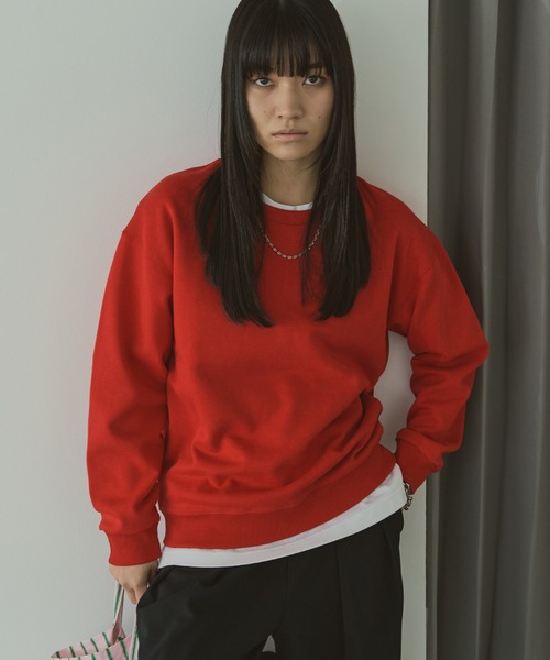 LIENCOEUR（リアンクール）の「ベーシックスウェットPO（スウェット・レディース・ブラック/レッド/ライトグレー・FREE）」の20枚目の写真