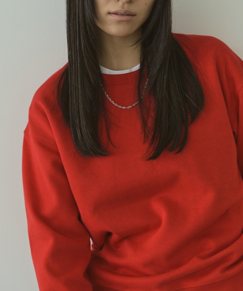 LIENCOEUR（リアンクール）の「ベーシックスウェットPO（スウェット・レディース・ブラック/レッド/ライトグレー・FREE）」の13枚目の写真