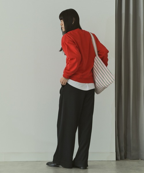 LIENCOEUR（リアンクール）の「ベーシックスウェットPO（スウェット・レディース・ブラック/レッド/ライトグレー・FREE）」の5枚目の写真