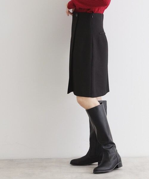 THE SHOP TK (ザ ショップ ティーケー )の「◆【@BAILA掲載】ラップ風ミニスカート(スカート・レディース・ブラック/ブラウン系その他・13/12)」の4枚目の写真