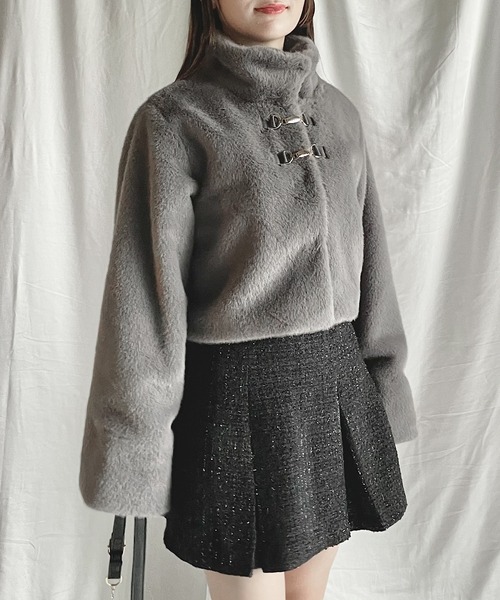 NOMAE（ノーマエ）の「ビットファージャケット（その他アウター・レディース・ベージュ/アイボリー/ダークグレー/ブラック・FREE）」の3枚目の写真