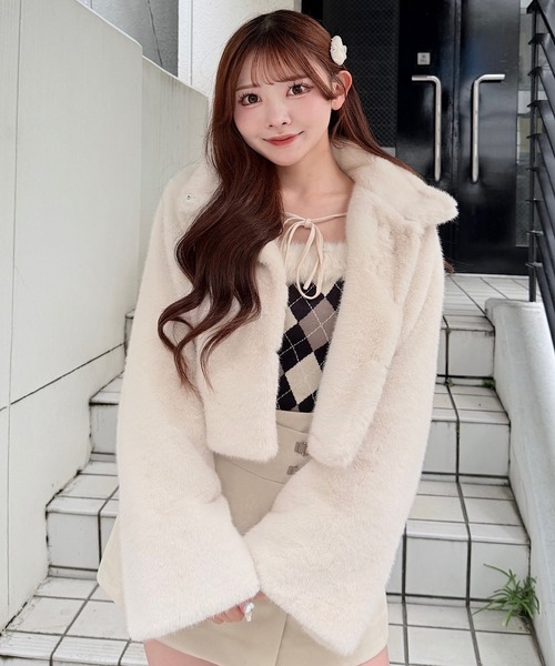 NOMAE（ノーマエ）の「ビットファージャケット（その他アウター・レディース・ベージュ/アイボリー/ダークグレー/ブラック・FREE）」の21枚目の写真