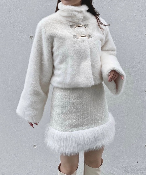 NOMAE（ノーマエ）の「ビットファージャケット（その他アウター・レディース・ベージュ/アイボリー/ダークグレー/ブラック・FREE）」の6枚目の写真