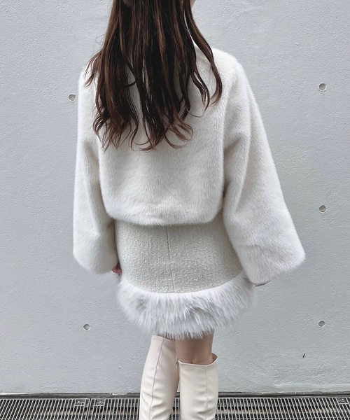 NOMAE（ノーマエ）の「ビットファージャケット（その他アウター・レディース・ベージュ/アイボリー/ダークグレー/ブラック・FREE）」の10枚目の写真