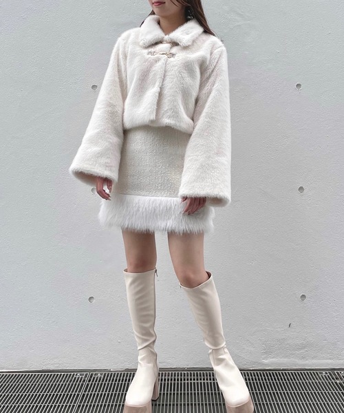 NOMAE（ノーマエ）の「ビットファージャケット（その他アウター・レディース・ベージュ/アイボリー/ダークグレー/ブラック・FREE）」の15枚目の写真