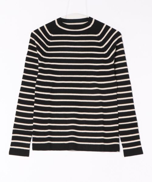 DISCOAT（ディスコート）の「リブハイネックプルオーバー（ニット/セーター・レディース・ネイビー/モカ/グレー系その他/ブラック系その他・FREE）」の2枚目の写真