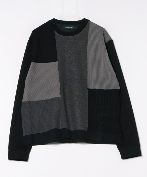 UNION STATION（ユニオンステーション）の「*WEB限定 リラックスフィット カラーブロック スウェット（スウェット・メンズ・ホワイト/ブラック・M/L）」の2枚目の写真