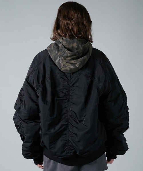 PRANK PROJECT（プランクプロジェクト）の「フォルムスリーブMA-1 / Form Sleeve MA-1（MA-1・レディース・ブラック・FREE）」の7枚目の写真