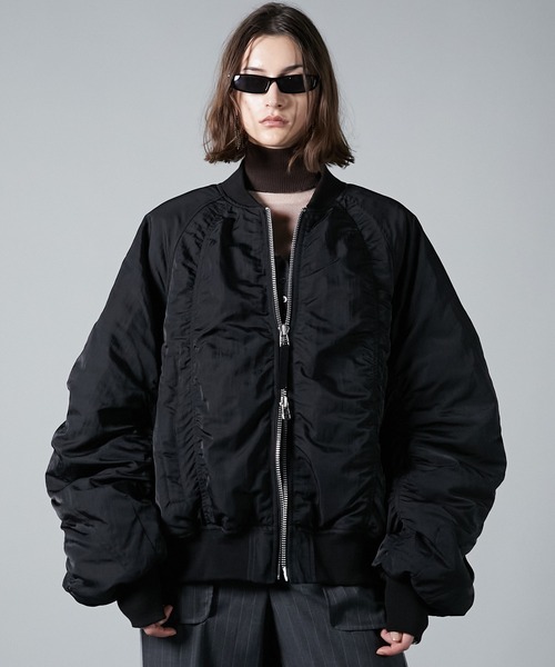 PRANK PROJECT（プランクプロジェクト）の「フォルムスリーブMA-1 / Form Sleeve MA-1（MA-1・レディース・ブラック・FREE）」の9枚目の写真