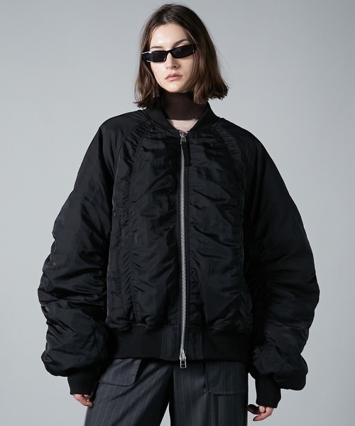 PRANK PROJECT（プランクプロジェクト）の「フォルムスリーブMA-1 / Form Sleeve MA-1（MA-1・レディース・ブラック・FREE）」の10枚目の写真