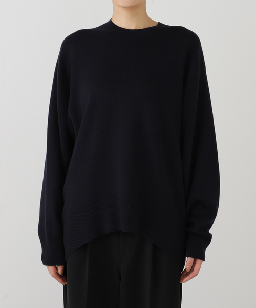 AP STUDIO（エーピーストゥディオ）の「オーバーサイズウールニット（ニット/セーター・レディース・ネイビー/チャコールグレー・FREE）」の14枚目の写真