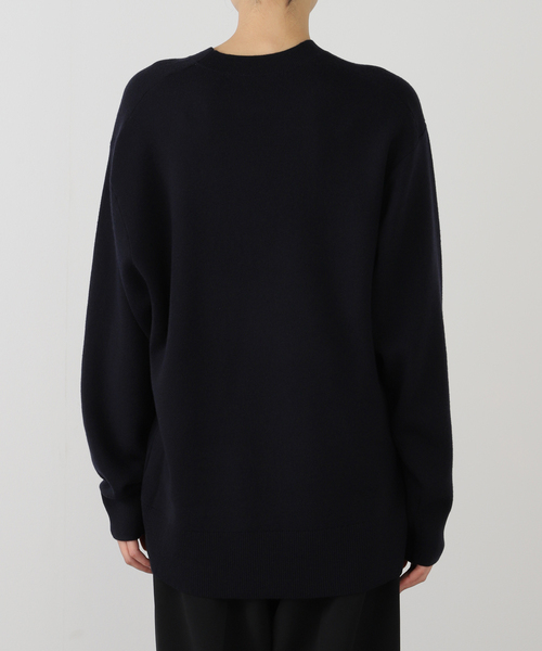 AP STUDIO（エーピーストゥディオ）の「オーバーサイズウールニット（ニット/セーター・レディース・ネイビー/チャコールグレー・FREE）」の16枚目の写真