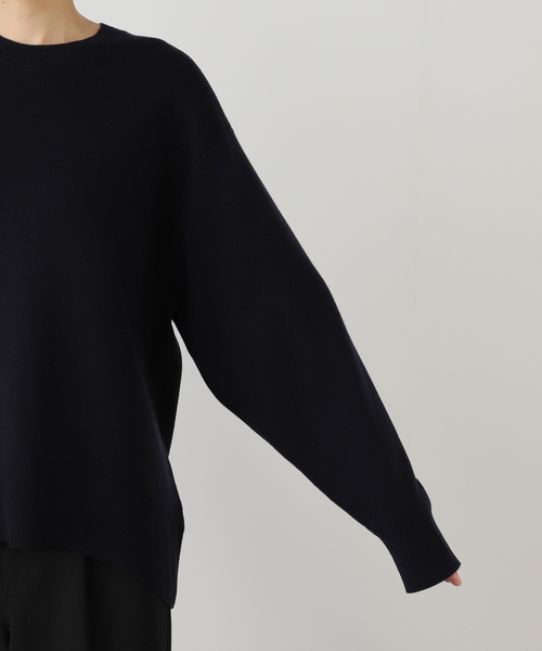 AP STUDIO（エーピーストゥディオ）の「オーバーサイズウールニット（ニット/セーター・レディース・ネイビー/チャコールグレー・FREE）」の19枚目の写真