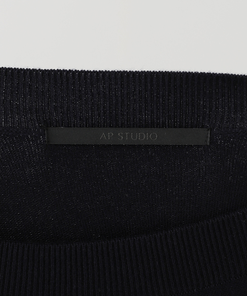 AP STUDIO（エーピーストゥディオ）の「オーバーサイズウールニット（ニット/セーター・レディース・ネイビー/チャコールグレー・FREE）」の22枚目の写真