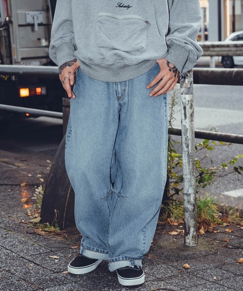 Subciety（サブサエティ）の「Easy baggy denim（デニムパンツ・メンズ・インディゴブルー/ブラック・LARGE/MEDIUM/SMALL/X-LARGE）」の20枚目の写真