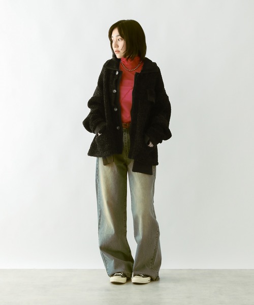 セール】【TASTE by Knit】Layered knit blouson（ブルゾン）｜TASTE
