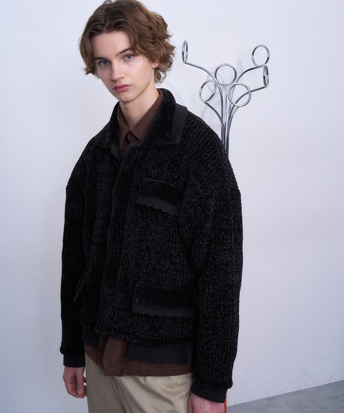 セール】【TASTE by Knit】Layered knit blouson（ブルゾン）｜TASTE