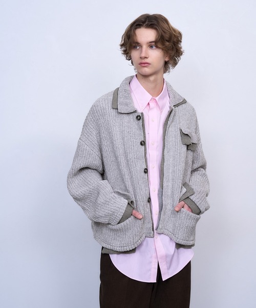 セール】【TASTE by Knit】Layered knit blouson（ブルゾン）｜TASTE
