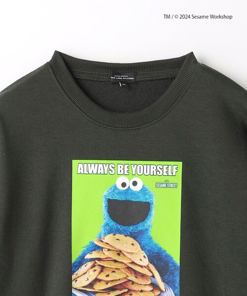 green label relaxing（グリーンレーベルリラクシング）の「【別注】＜SESAME STREET＞ 裏毛 プルオーバー / キッズ  100cm-130cm（スウェット・キッズ・ライトグレー/レッド/ダークグレー・130cm/100cm/110cm/120cm）」の17枚目の写真
