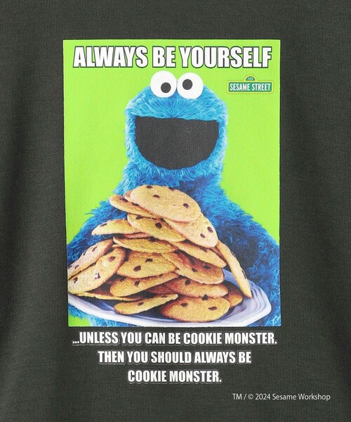 green label relaxing（グリーンレーベルリラクシング）の「【別注】＜SESAME STREET＞ 裏毛 プルオーバー / キッズ  100cm-130cm（スウェット・キッズ・ライトグレー/レッド/ダークグレー・130cm/100cm/110cm/120cm）」の18枚目の写真