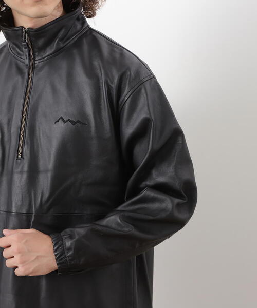 MANASTASH（マナスタッシュ）の「MANASTASH/マナスタッシュ/CHILLIWACK LEATHER PULLOVER/チリワックレザープルオーバー（ブルゾン・メンズ・ブラック・M/L/XL）」の15枚目の写真