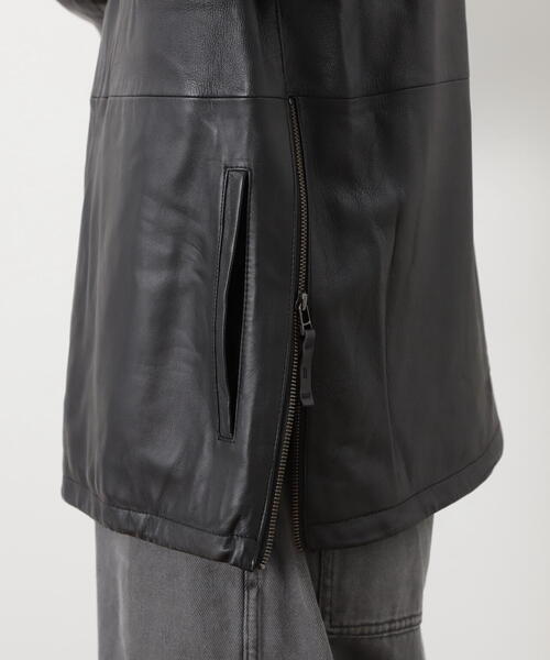 MANASTASH（マナスタッシュ）の「MANASTASH/マナスタッシュ/CHILLIWACK LEATHER PULLOVER/チリワックレザープルオーバー（ブルゾン・メンズ・ブラック・M/L/XL）」の17枚目の写真
