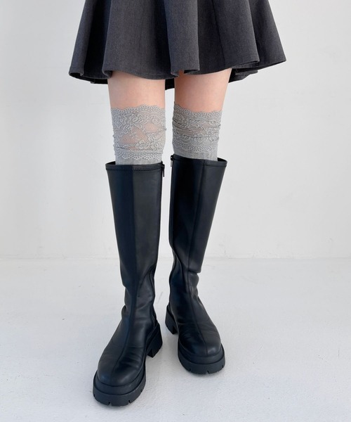 セール】レース切り替えSOX 290984（ソックス/靴下）｜Heather